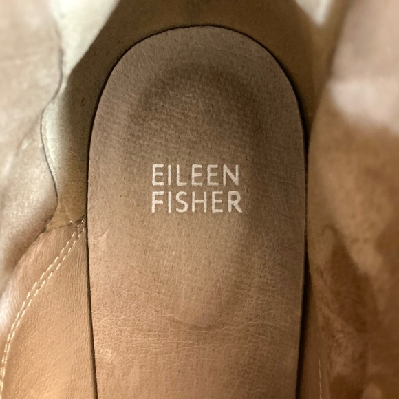 EILEEN FISHER Soul Nubuck Leather Ankle Desert Boots Antelope Brown - Picture 4 of 12